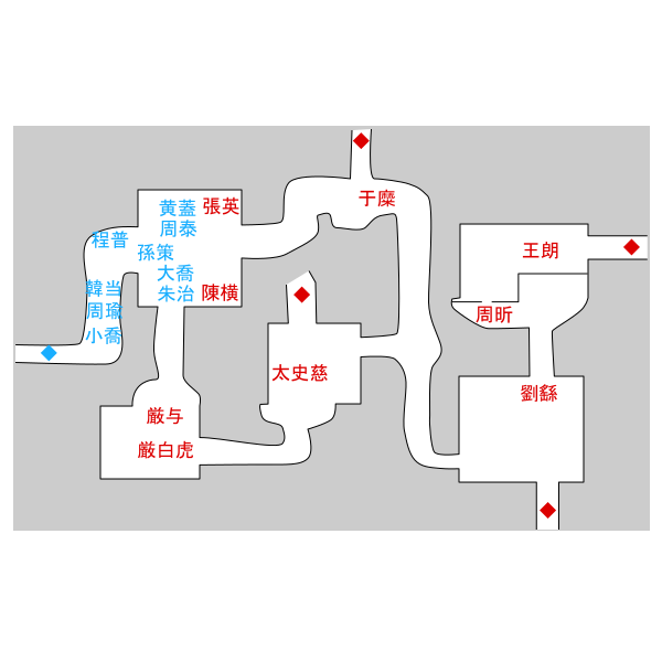 孫策軍シナリオ マップ