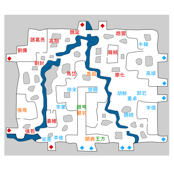 董卓軍シナリオ マップ