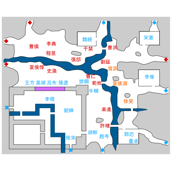 董卓軍シナリオ マップ