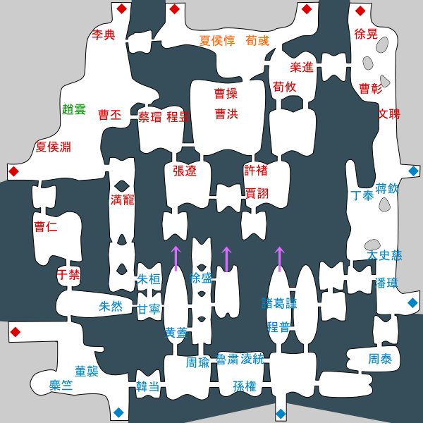 劉備軍シナリオ マップ